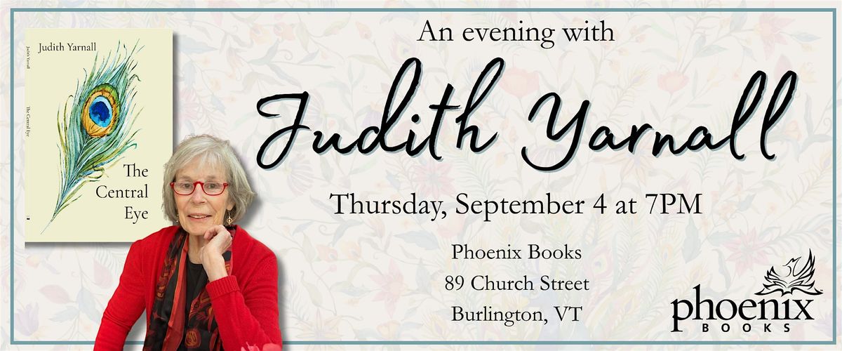 An Evening with Judith Yarnall, 4 September | Event in Burlington | AllEvents