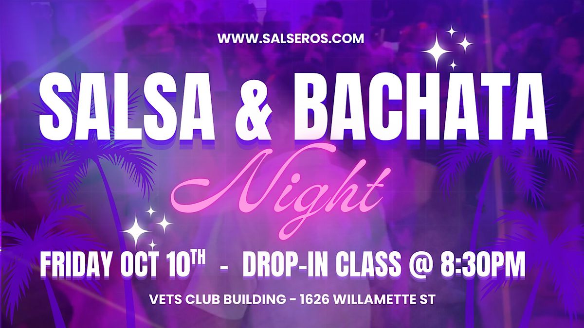 Salsa and Bachata Social Dance & Drop-in Class, 10 October | Event in Eugene | AllEvents