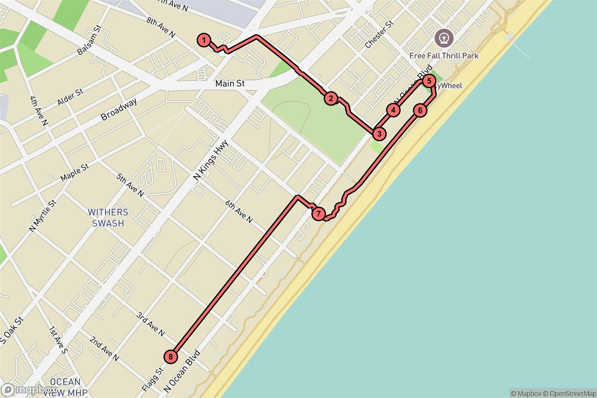 Myrtle Beach Audio Tour: From Rails to Waves—Boardwalk Legends Unveiled | Event in Myrtle Beach | AllEvents