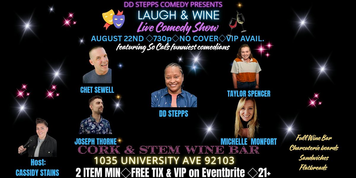 Laugh & Wine Comey Show, 22 August | Event in San Diego | AllEvents