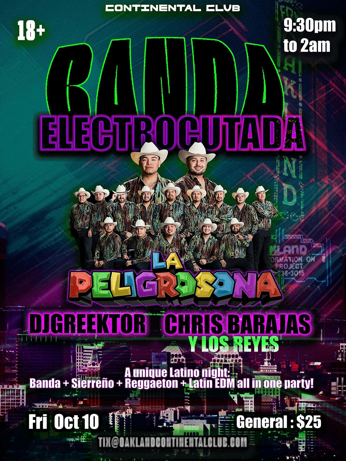 Banda Electrocutada, 10 October | Event in Oakland | AllEvents