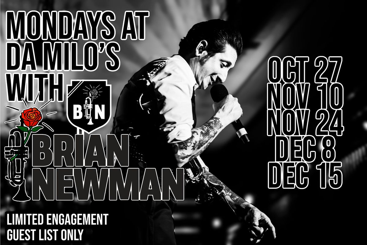 Monday Jazz with Brian Newman at Da Milio, 15 December | Event in New York | AllEvents