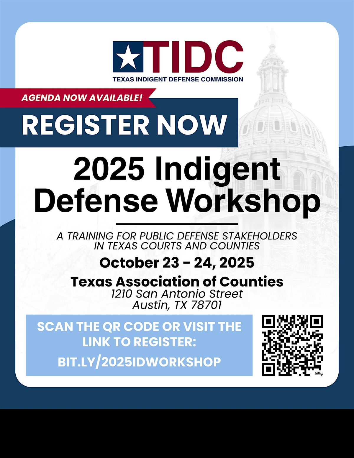 2025 Indigent Defense Workshop, 23 October | Event in Austin | AllEvents