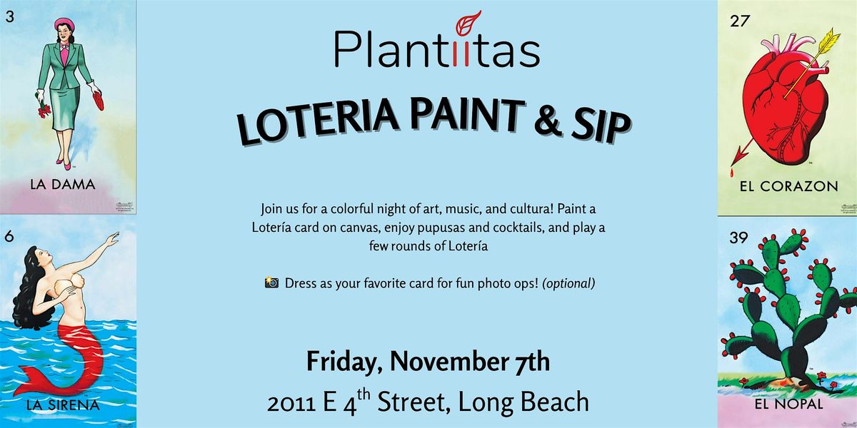 Loteria Paint & Sip, 7 November | Event in Long Beach | AllEvents