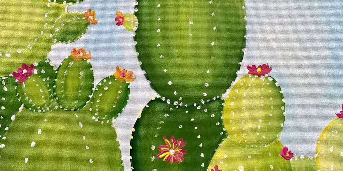 The Beauty of the Deserts Spiky Wonder - Paint and Sip by Classpop!™, 29 June | Event in San Gabriel | AllEvents