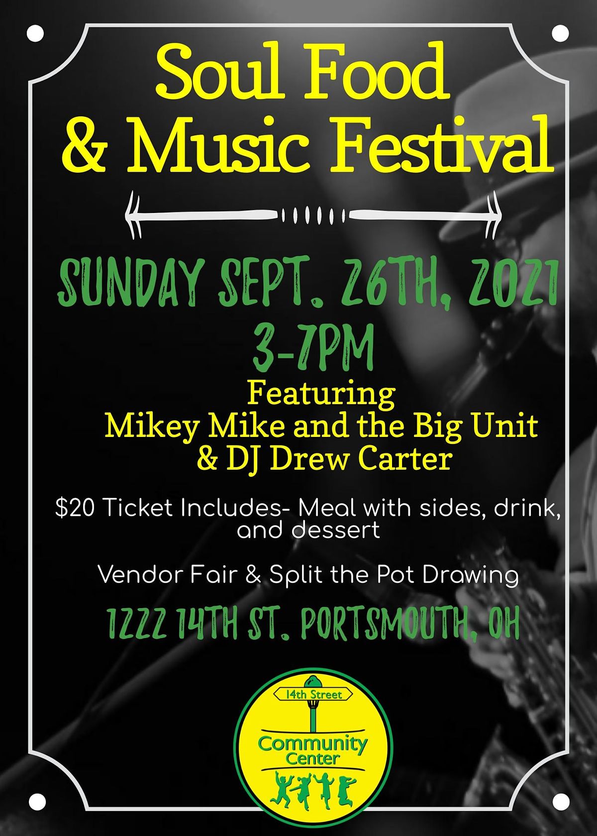 Soul Food & Music Festival, 1222 14th St, Portsmouth, September 26 to