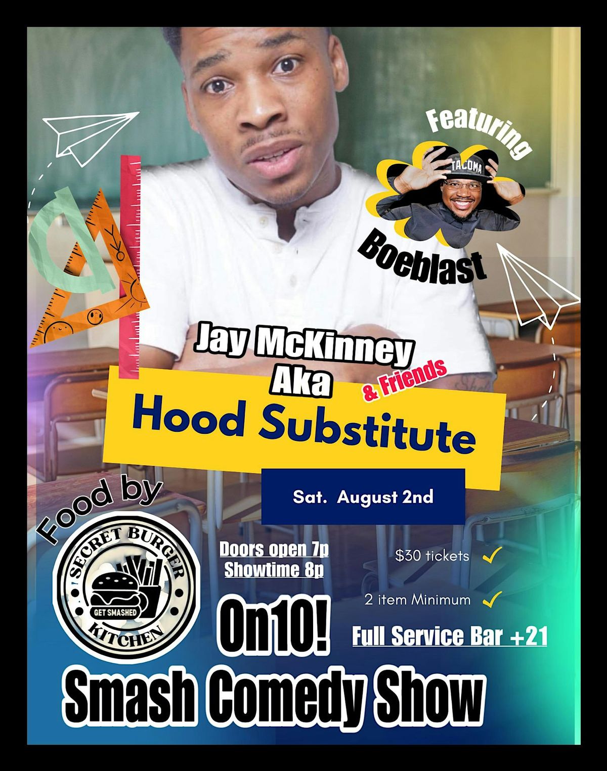 On10! Smash Comedy Show, 2 August | Event in Tacoma | AllEvents