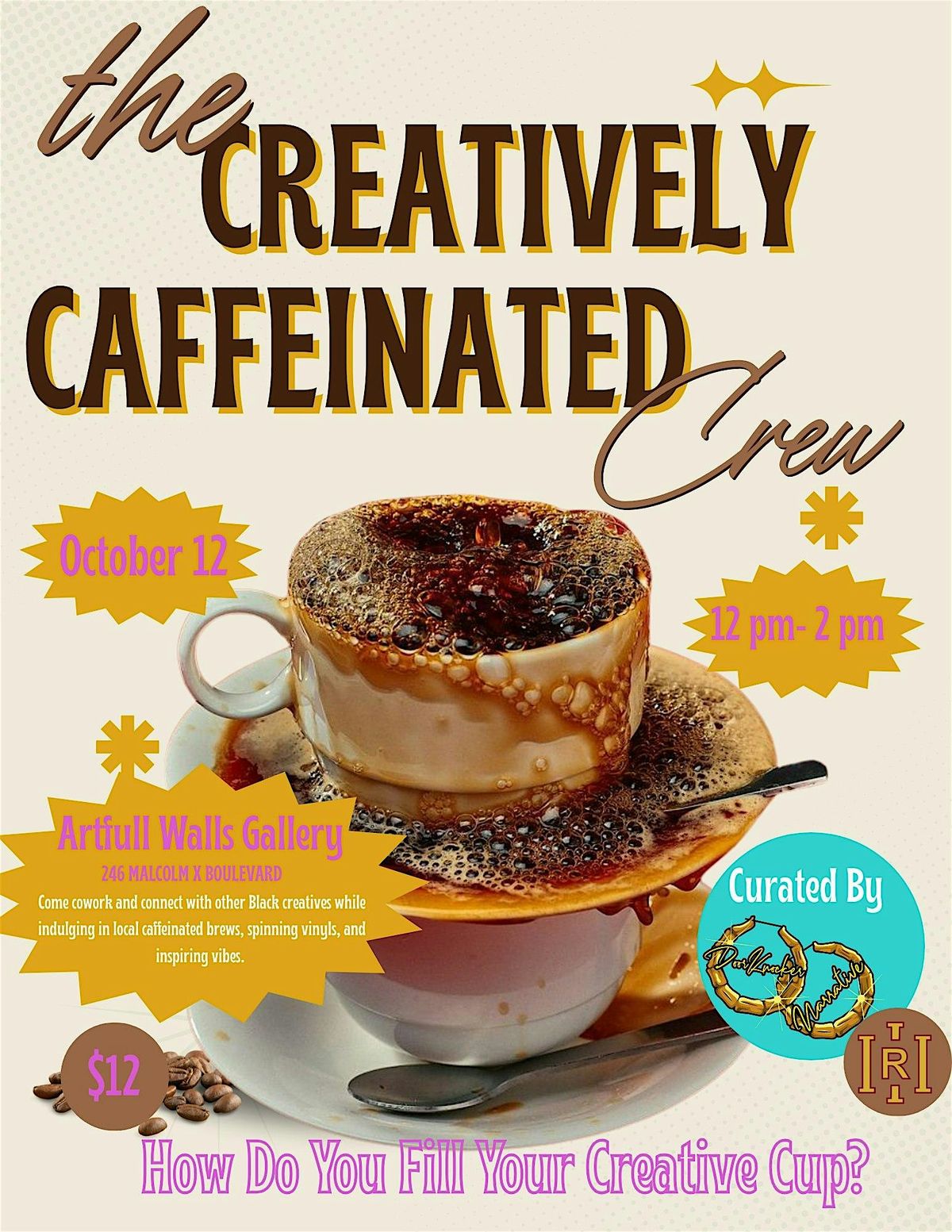 The Creatively Caffeinated Crew, 12 October | Event in New York | AllEvents