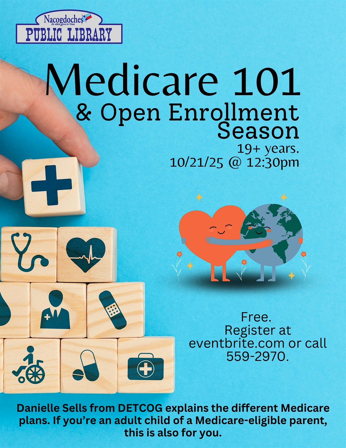 Medicare 101 & Open Enrollment Season, 21 October | Event in Nacogdoches | AllEvents