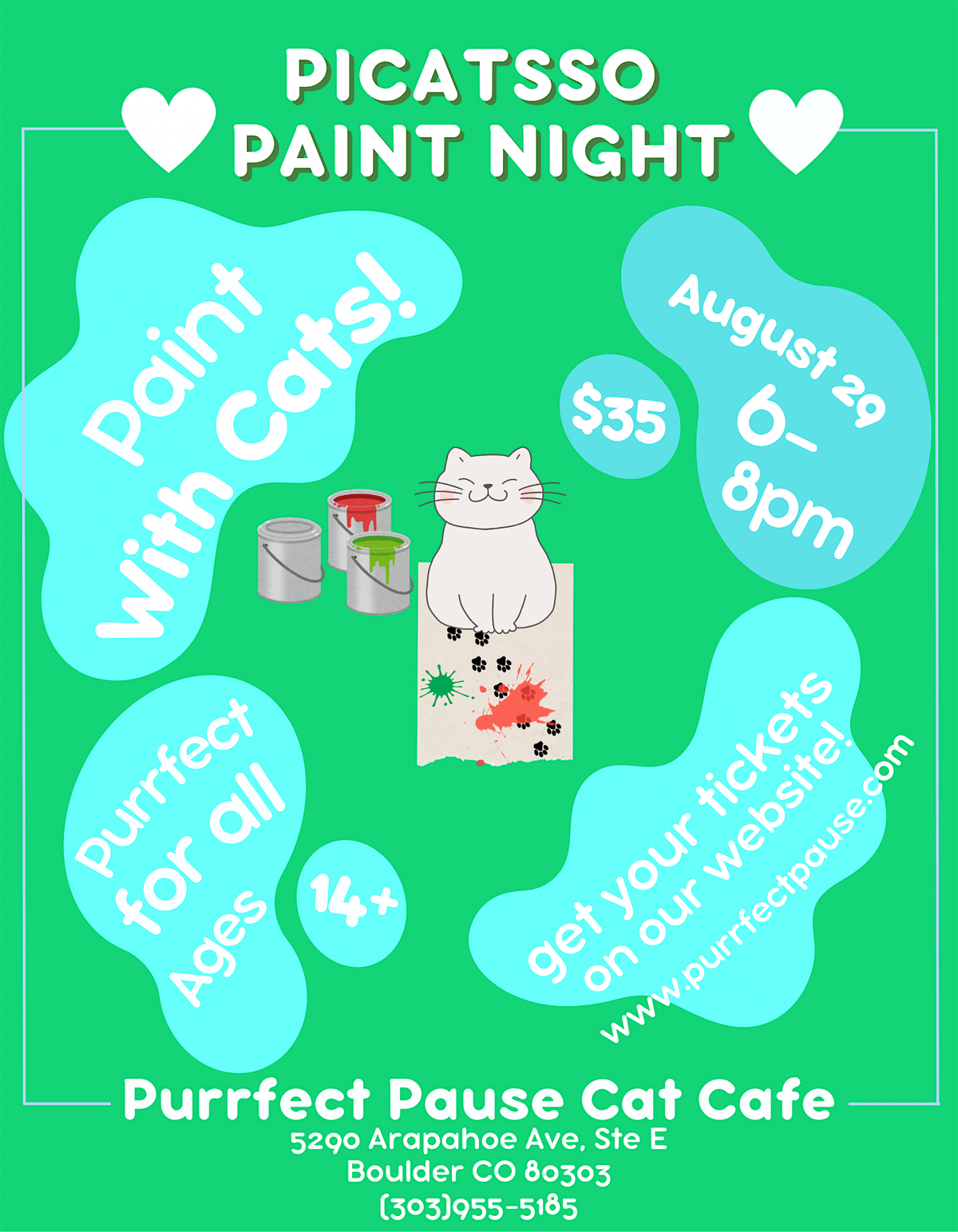 PiCatsso Paint Night - Paint With Cats!!!, 29 August | Event in Boulder | AllEvents