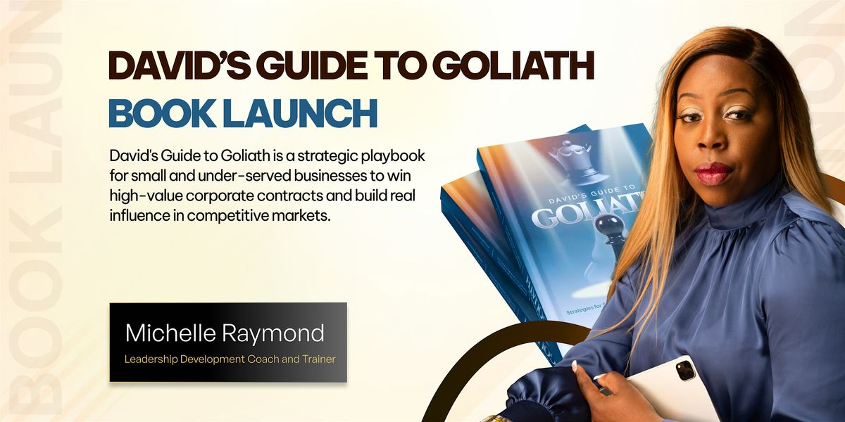 David's Guide To Goliath - The Book Launch, 18 July | Event in London | AllEvents