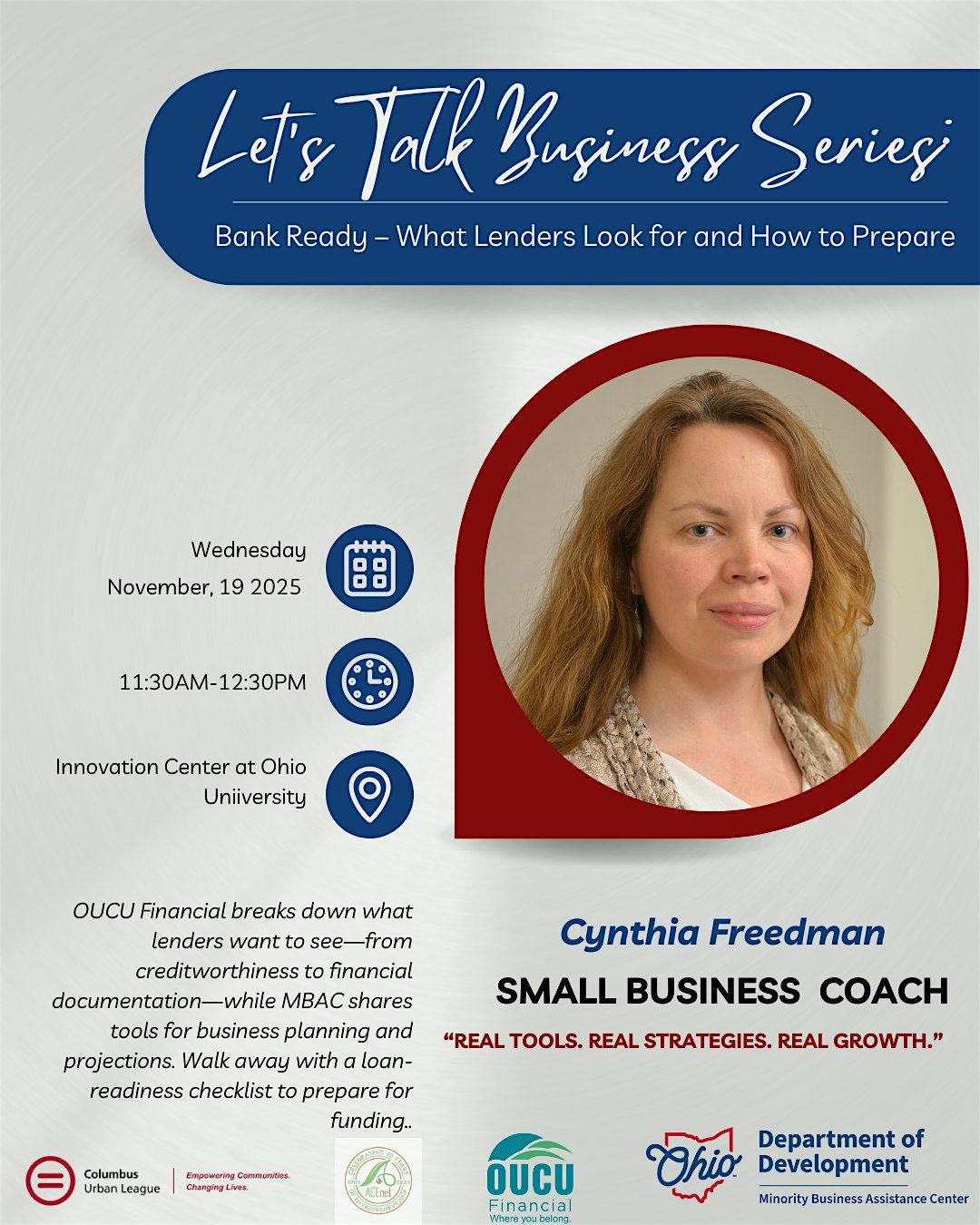 Let's Talk Business: Bank Ready – What Lenders Look for and How to Prepare, 19 November | Event in Athens