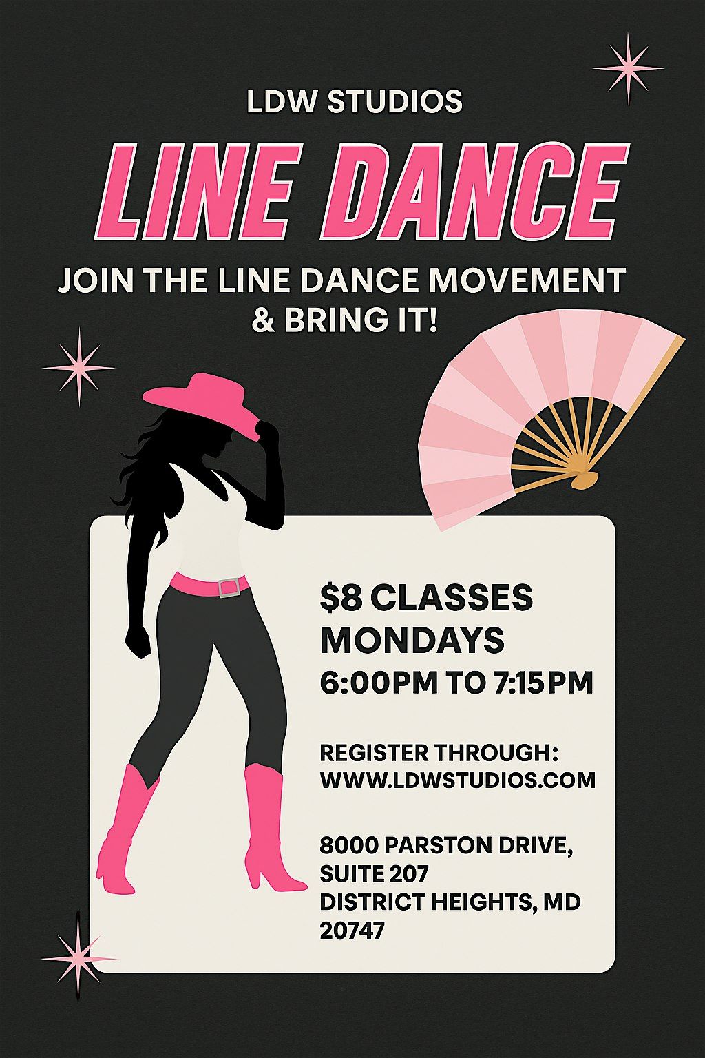 LDW Weekly Line Dance Sessions - Come Step With Us!, 4 August | Event in District Heights | AllEvents