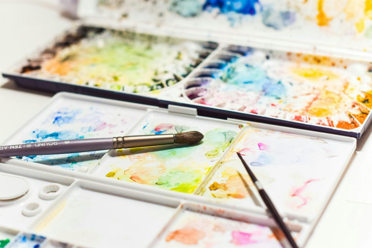Beginner Watercolors - Brushstrokes & Bookstacks, 18 October | Event in Midway | AllEvents