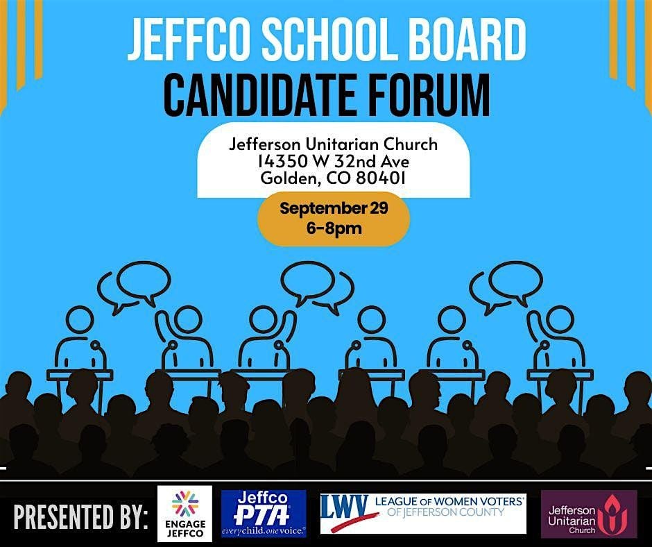 Jeffco School Board Candidate Forum, 29 September | Event in Golden | AllEvents