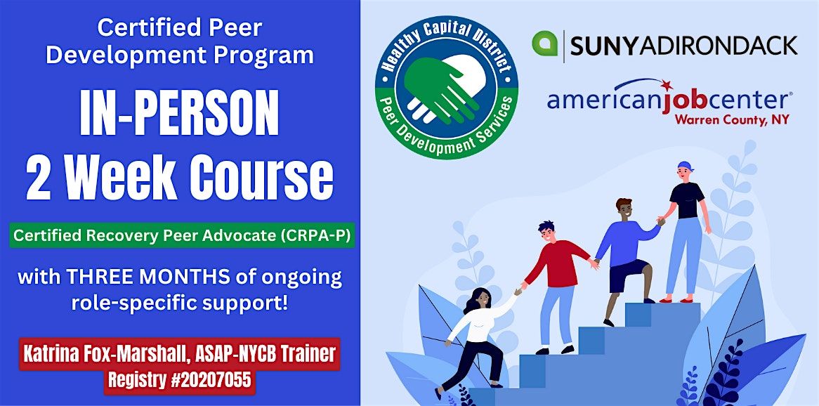 Certified Peer Development Program (CRPA-P), 3 November | Event in Queensbury | AllEvents