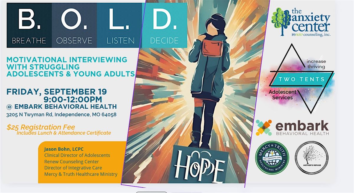 Motivational Interviewing with  Struggling Teens and Young Adults, 19 September | Event in Independence | AllEvents