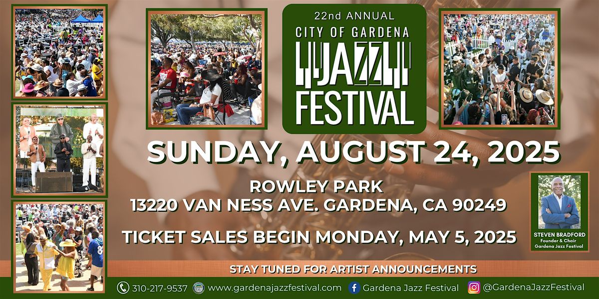 22nd Annual Gardena Jazz Festival, 24 August | Event in Gardena | AllEvents