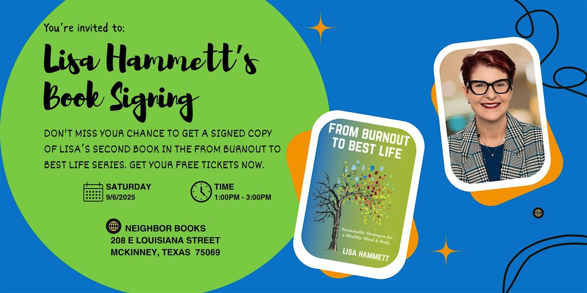 Lisa Hammett is Back with Book #2!, 6 September | Event in McKinney | AllEvents