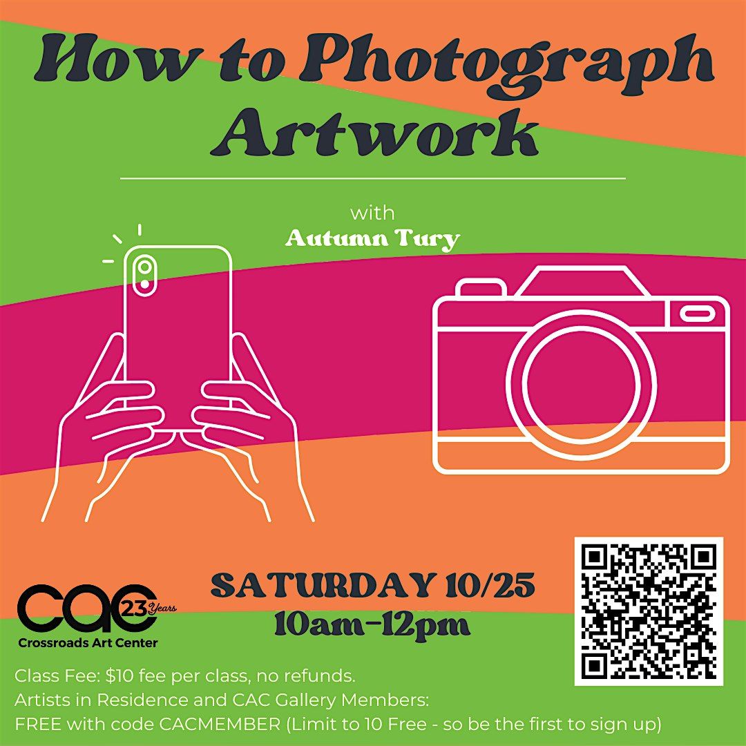 How to Photograph Artwork, 25 October | Event in Richmond | AllEvents