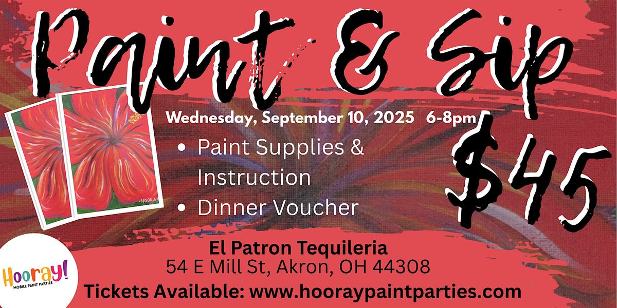 Hibiscus Paint and Sip, 10 September | Event in Akron | AllEvents