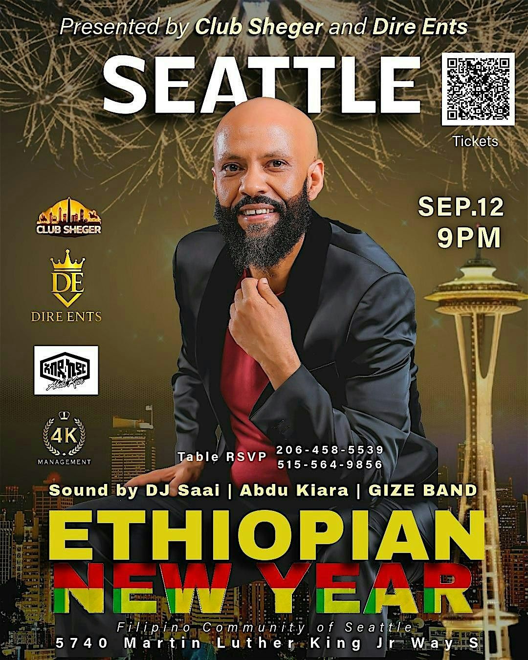Abdu Kiar Ethiopian New Year Concert, 12 September | Event in Seattle | AllEvents