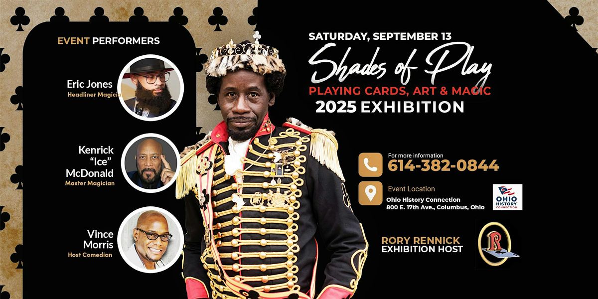 Shades of Play: Playing Cards, Art & Magic, 13 September | Event in Columbus | AllEvents