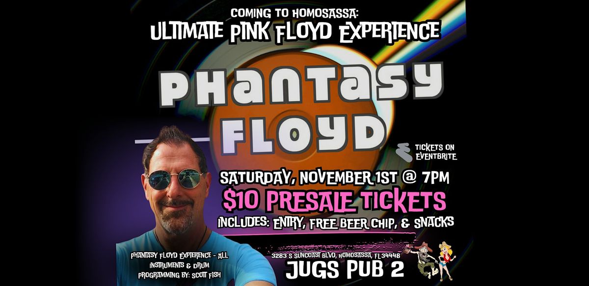 Phantasy Floyd @ Jugs Pub 2 (Intimate Pink Floyd Experience), 1 November | Event in Homosassa | AllEvents