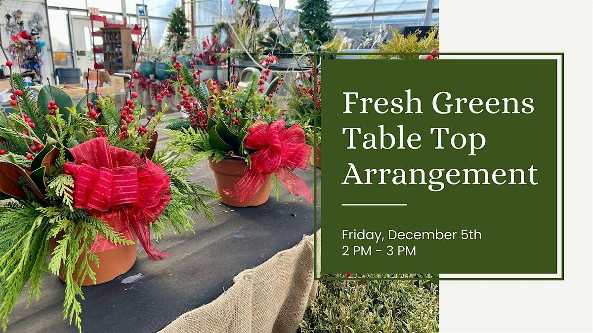 Fresh Holiday Greens Workshop (2 of 4), 5 December | Event in Marion | AllEvents