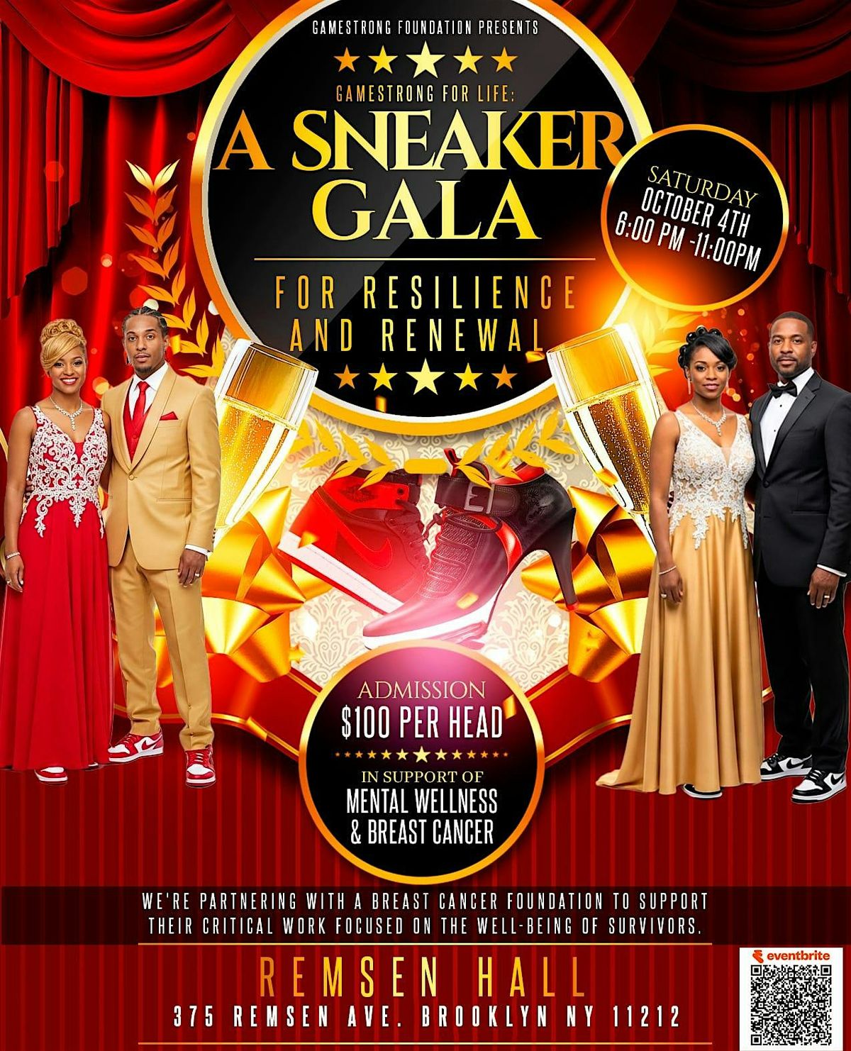 GameStrong for Life: A Sneaker Gala for Resilience and Renewal, 4 October | Event in Brooklyn | AllEvents