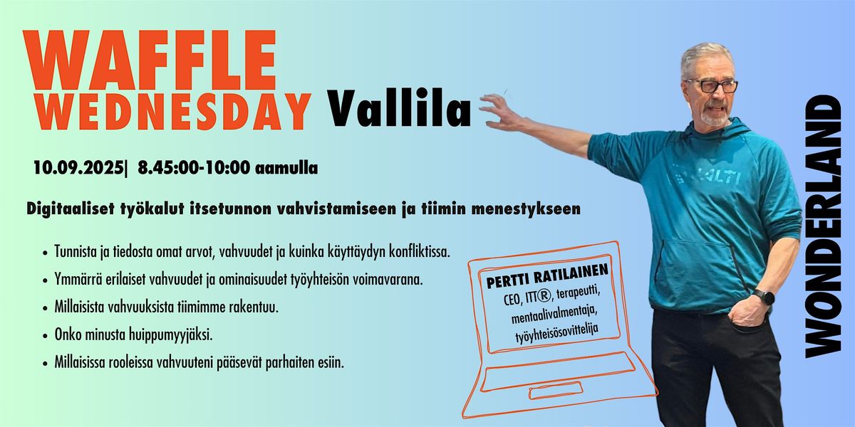 Waffle Wednesday: Vahvista itseluottamusta ja rakenna voittava tiimi!, 10 September | Event in Helsinki | AllEvents