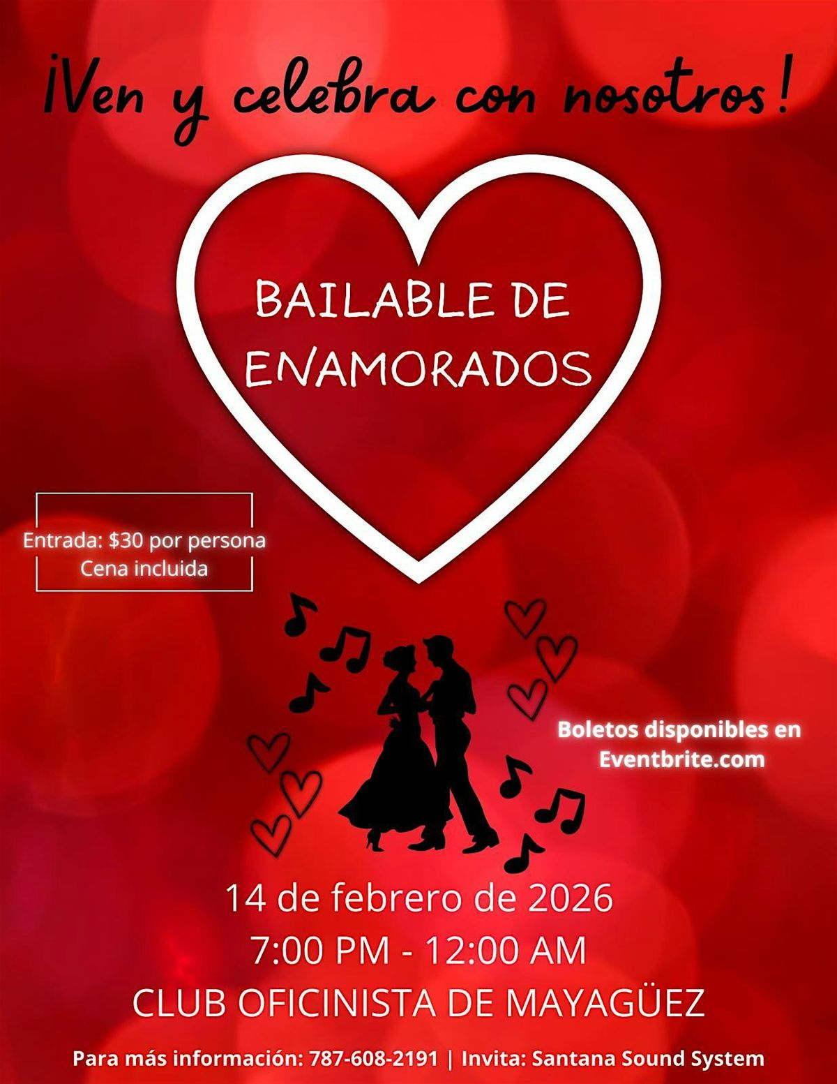 Bailable enamorado, 14 February | Event in Mayagüez | AllEvents