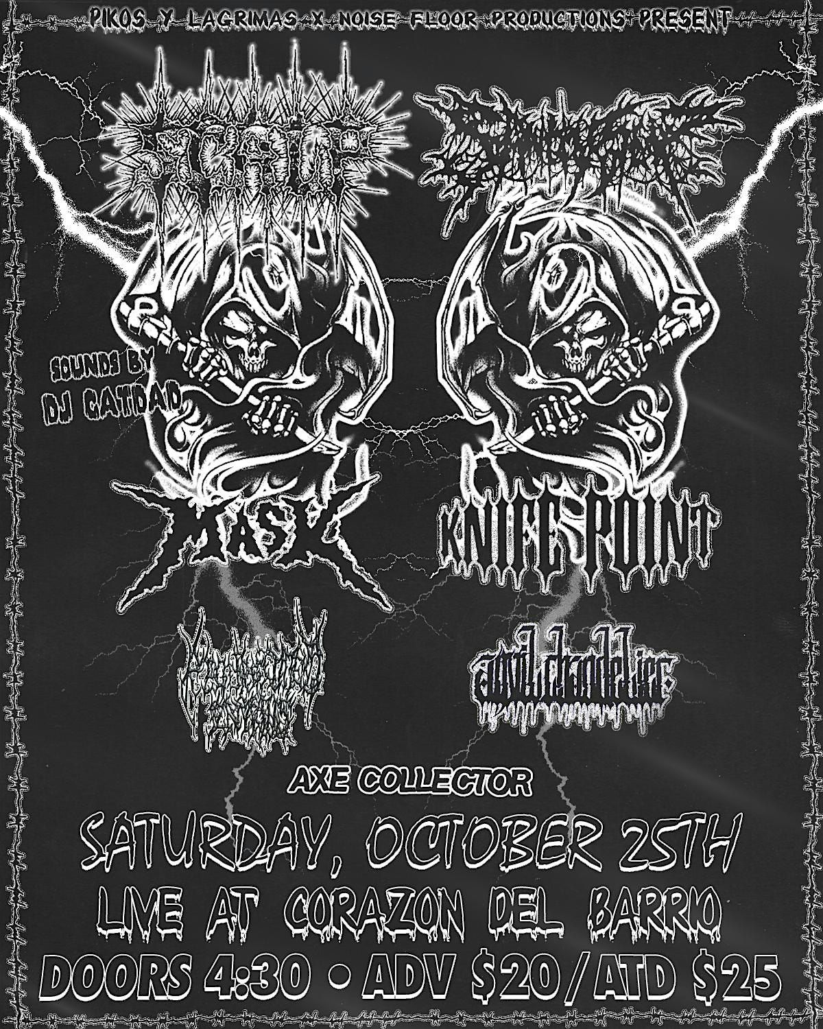 Scalp, Sanity Slip, Mask, Knife Point + more, 25 October | Event in San Diego | AllEvents