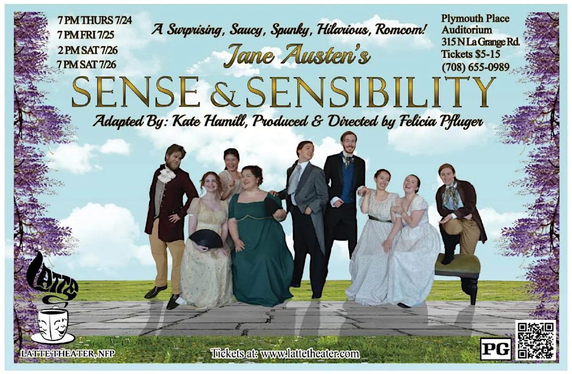 Jane Austin's Sense & Sensibility - Latte Theater, 24 July | Event in La Grange Park | AllEvents