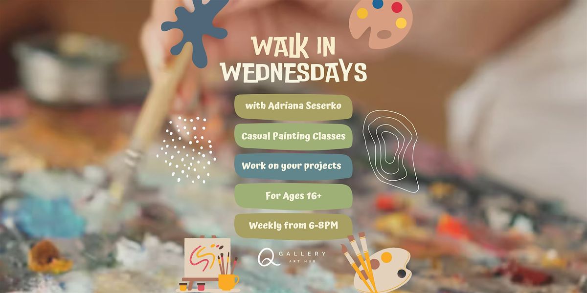 Walk In Wednesday Art Classes | Event in Ainslie | AllEvents