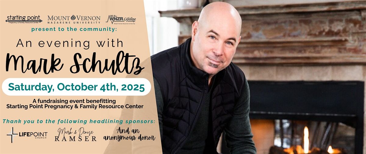 An Evening with Mark Schultz, 4 October | Event in Mount Vernon | AllEvents