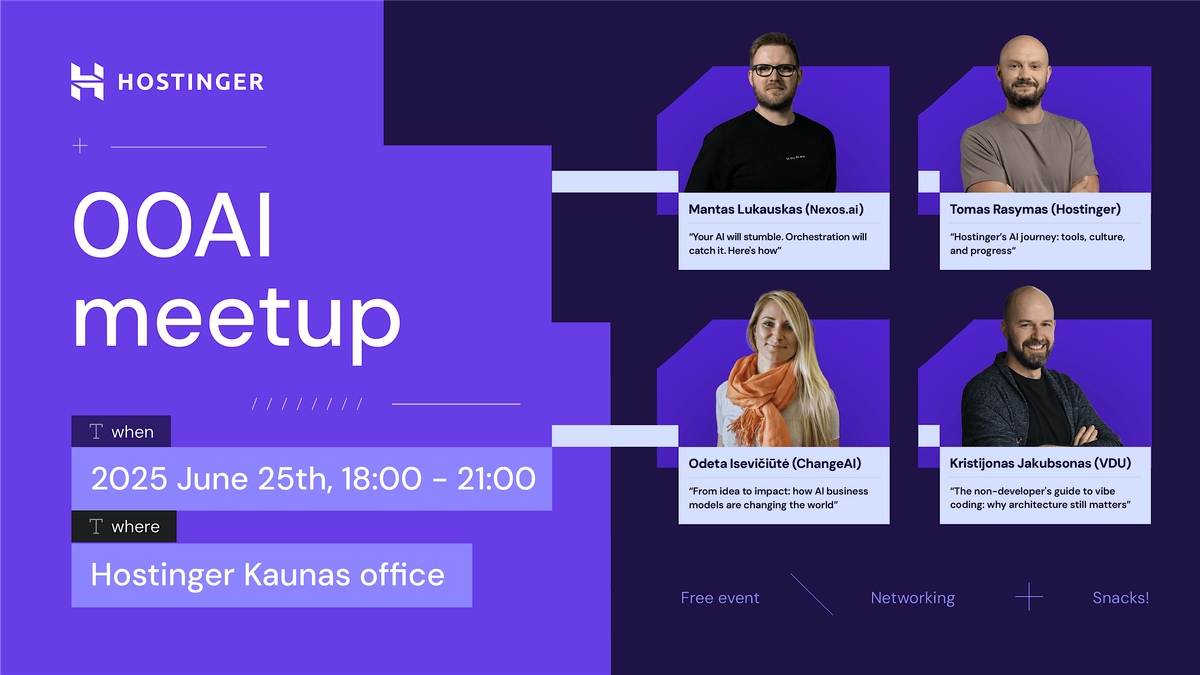 00AI meetup #7, 25 June | Event in Kaunas | AllEvents