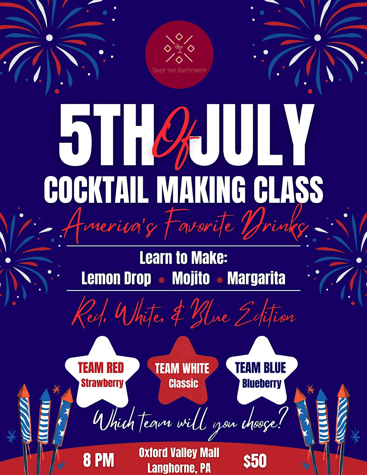 Cocktail Making Class, 5 July | Event in Langhorne | AllEvents