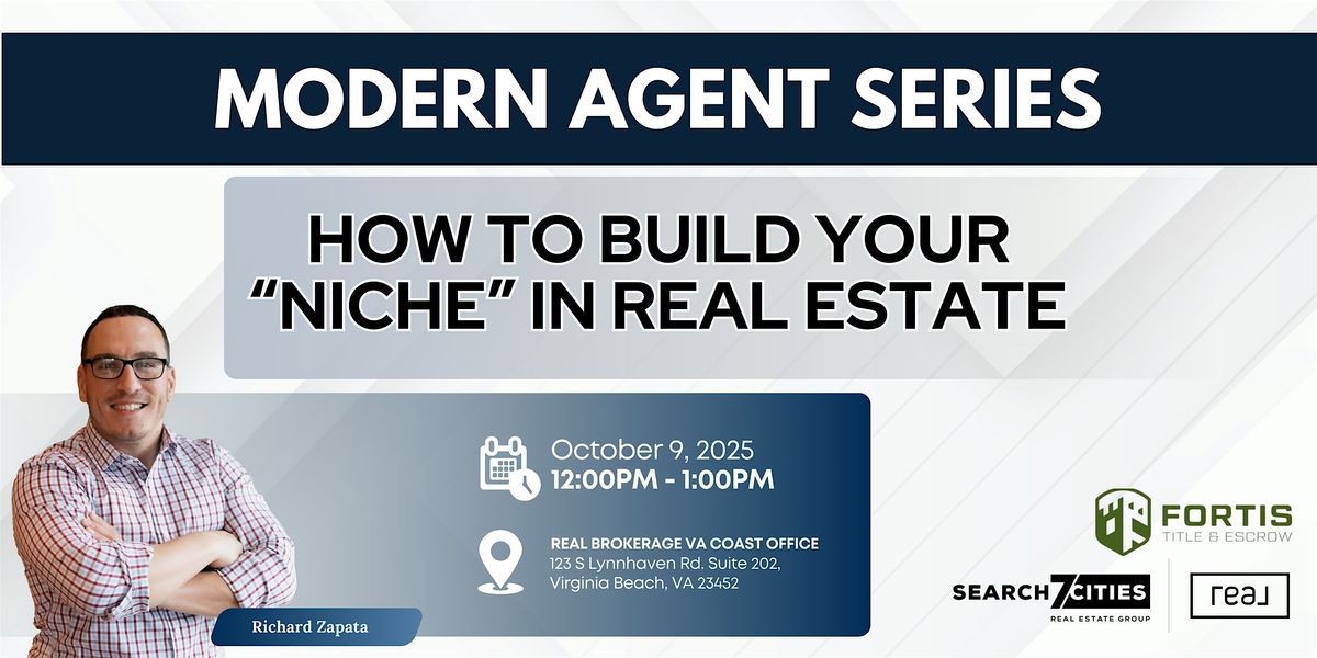 How to Build Your “Niche” in Real Estate, 9 October | Event in Virginia Beach | AllEvents