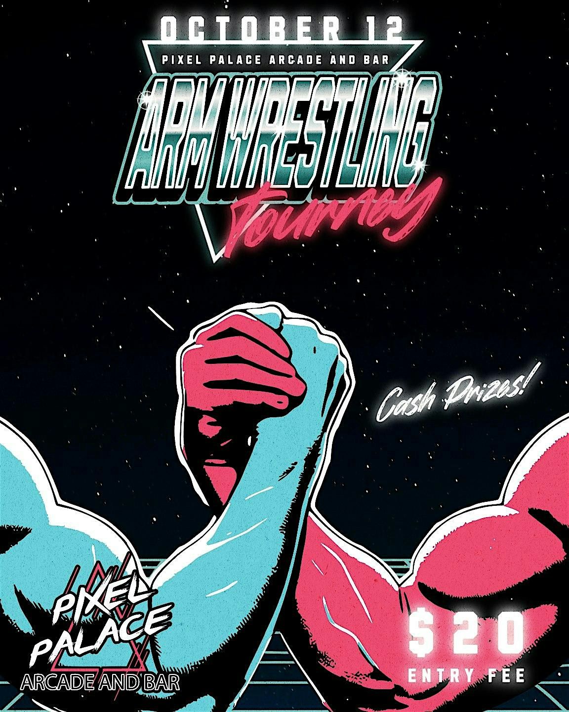 ARM WRESTLING TOURNEY @ Pixel Palace Arcade and Bar, 12 October | Event in Round Rock | AllEvents