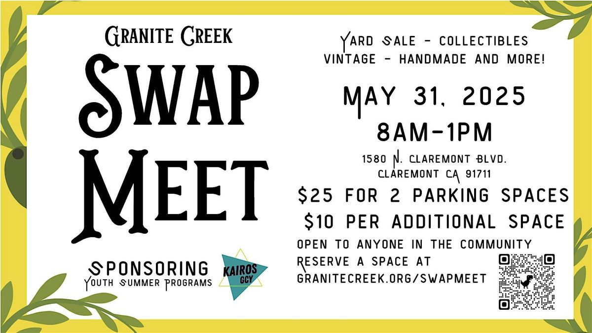 GC Swap Meet & Community Yard Sale, 31 May | Event in Claremont | AllEvents