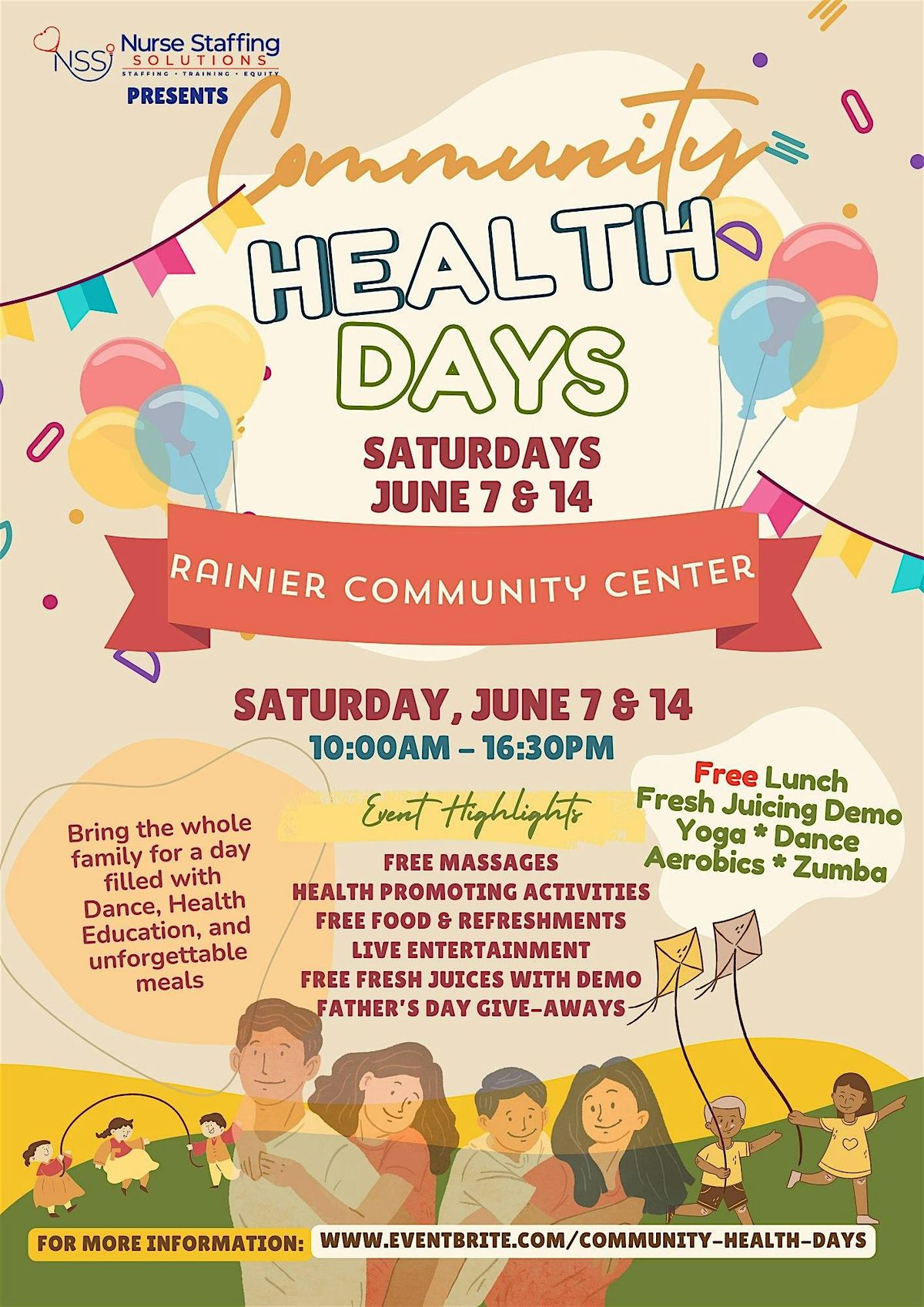 Intergenerational Community Health Days - Free Lunch and Activity (June 7), 7 June | Event in Seattle | AllEvents