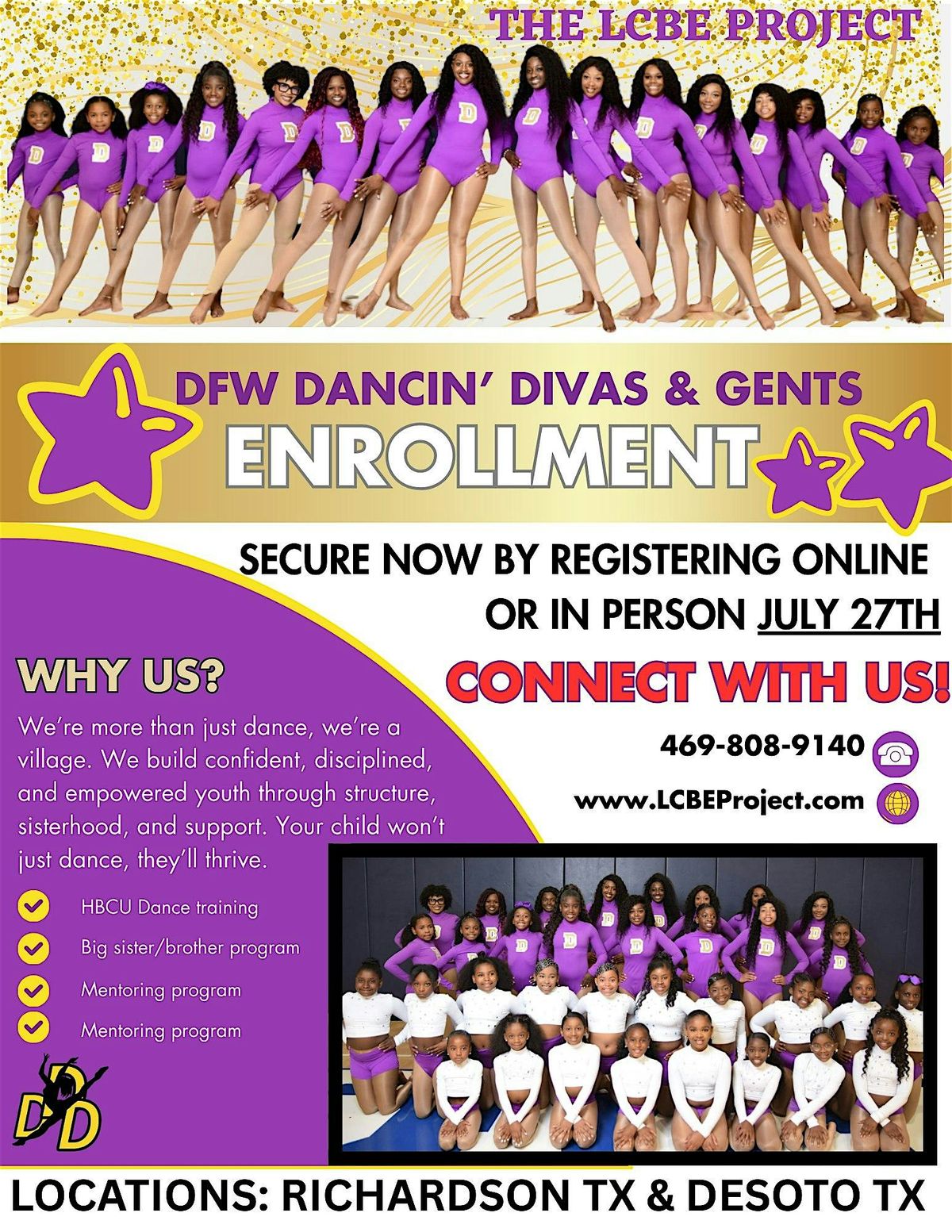 DANCE PROGRAM OPEN ENROLLMENT (ONLY CHANCE), 27 July | Event in Richardson | AllEvents