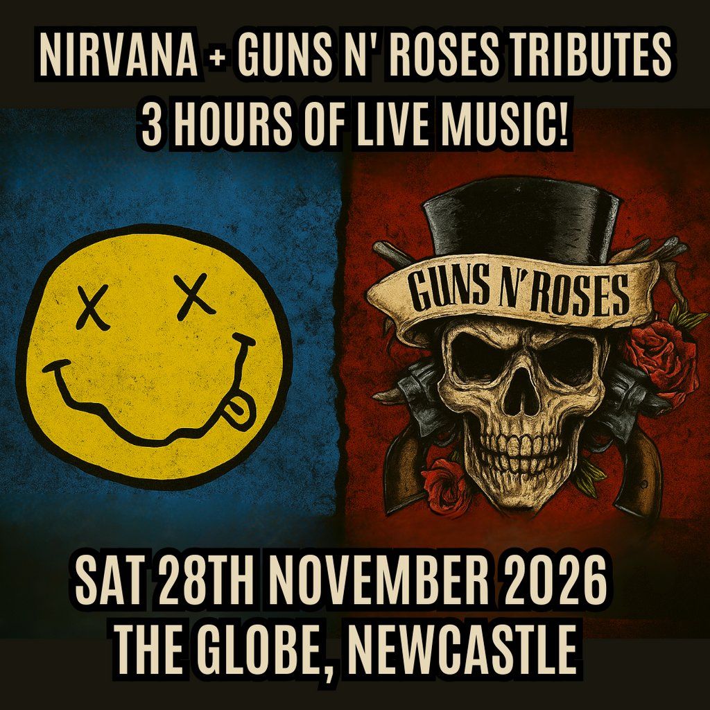 Nirvanher + Bras N' Roses (Nirvana + GN'R), The Globe, Newcastle, 28 November | Event in Newcastle Upon Tyne