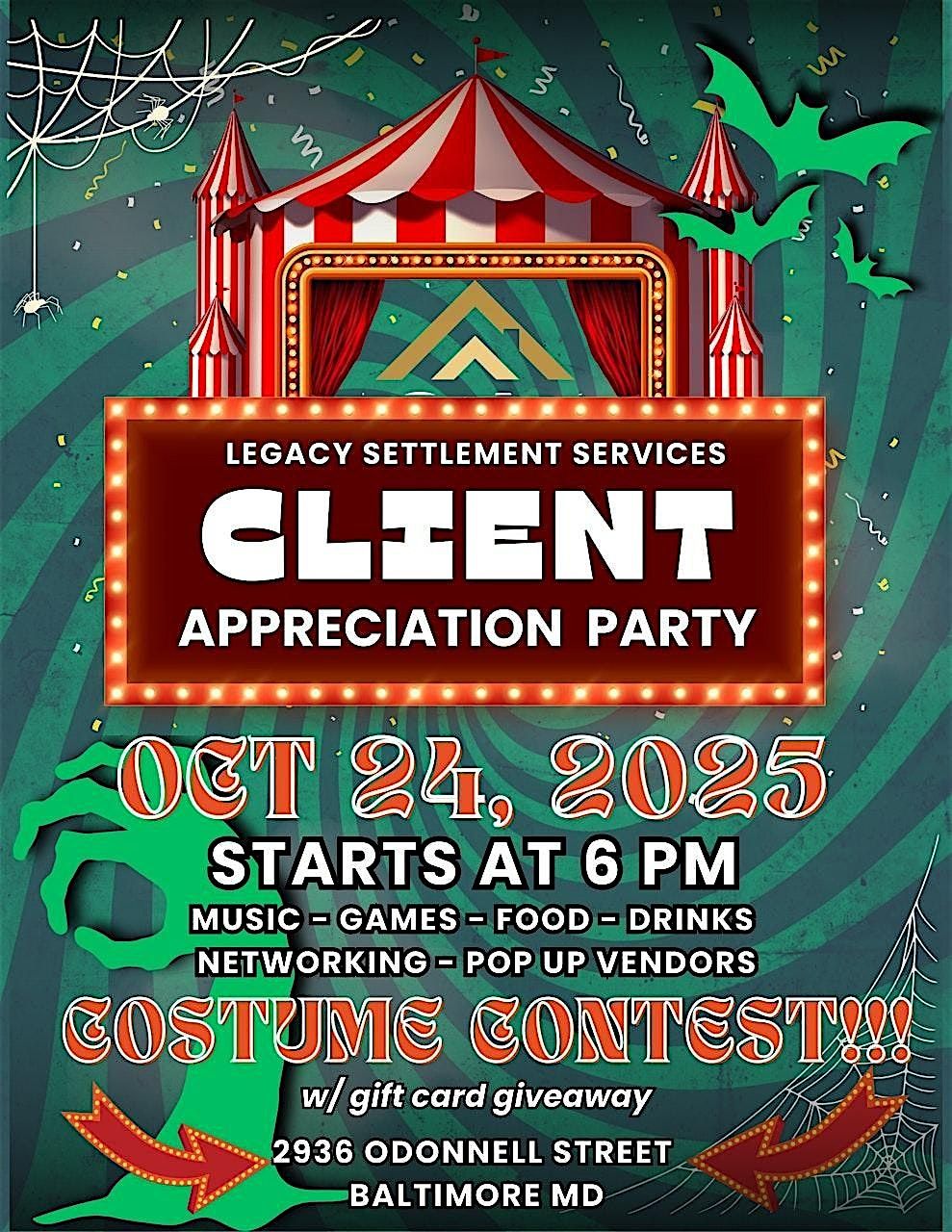 Client Appreciation Party, 24 October | Event in Baltimore | AllEvents
