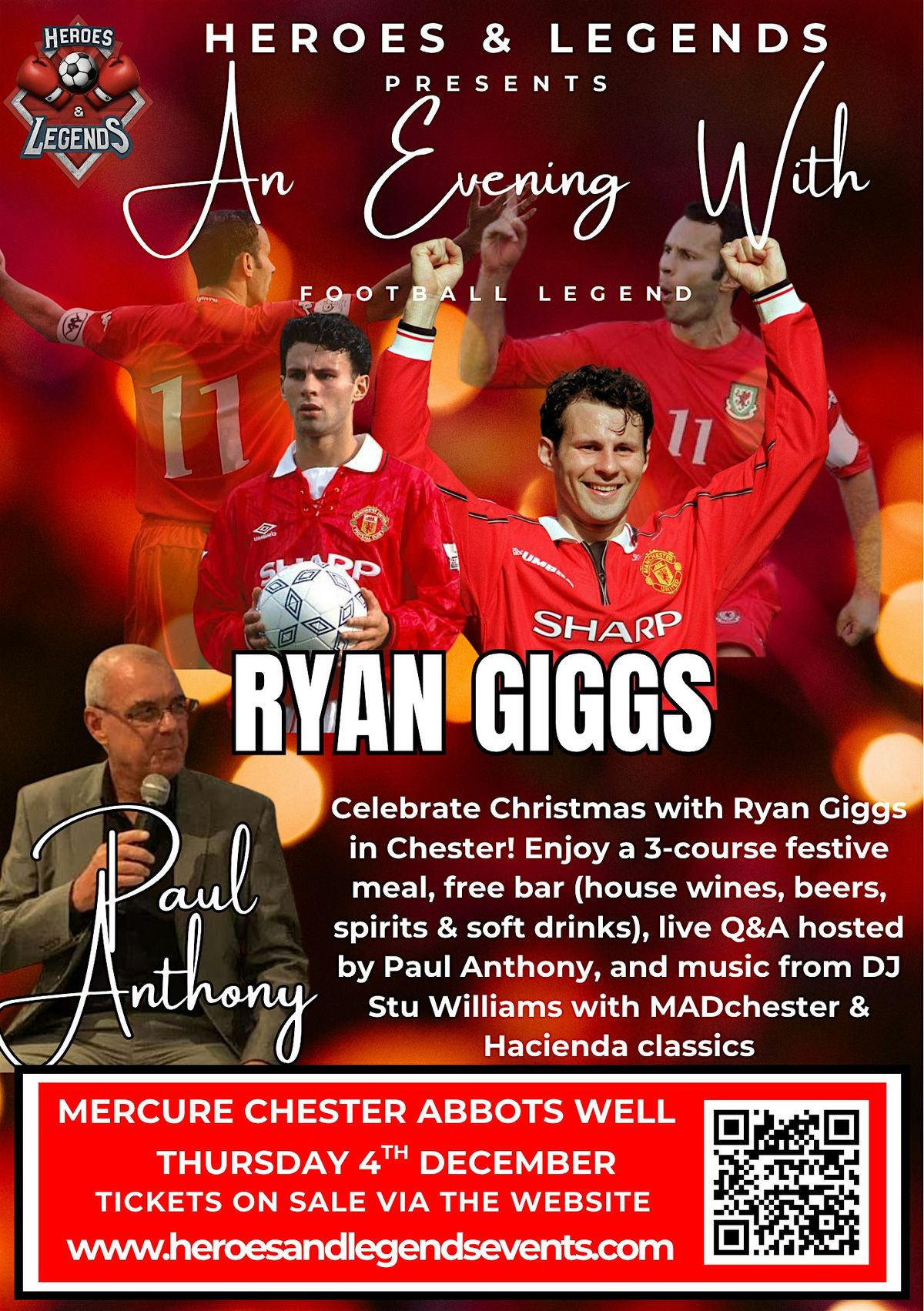 An Evening With Ryan Giggs in Chester, 4 December | Event in Christleton | AllEvents