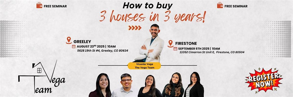 How to buy 3 houses in 3 years., 6 September | Event in Firestone | AllEvents