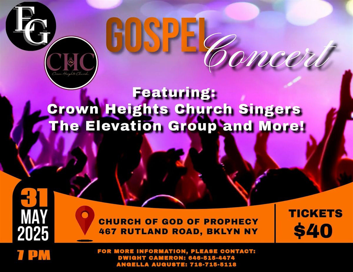 EG x COGOP Gospel Concert, 31 May | Event in Brooklyn | AllEvents