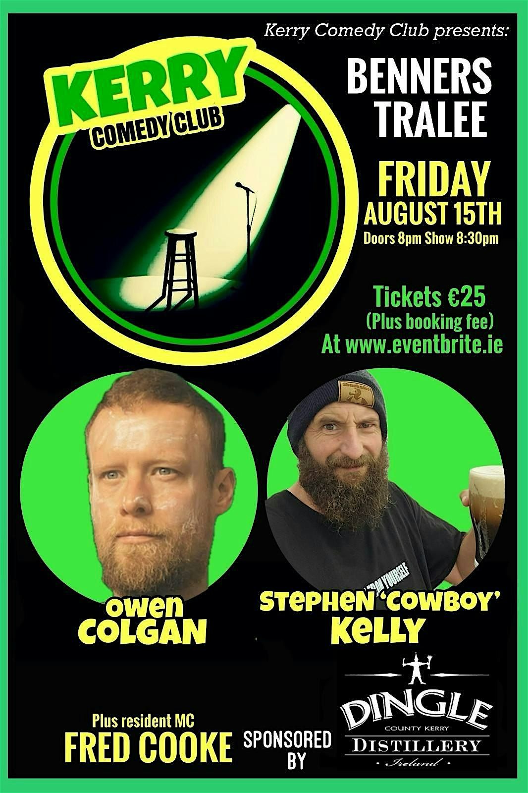 Owen Colgen and Stephen Cowboy Kelly are coming to Kerry Comedy Club, 15 August | Event in Tralee | AllEvents