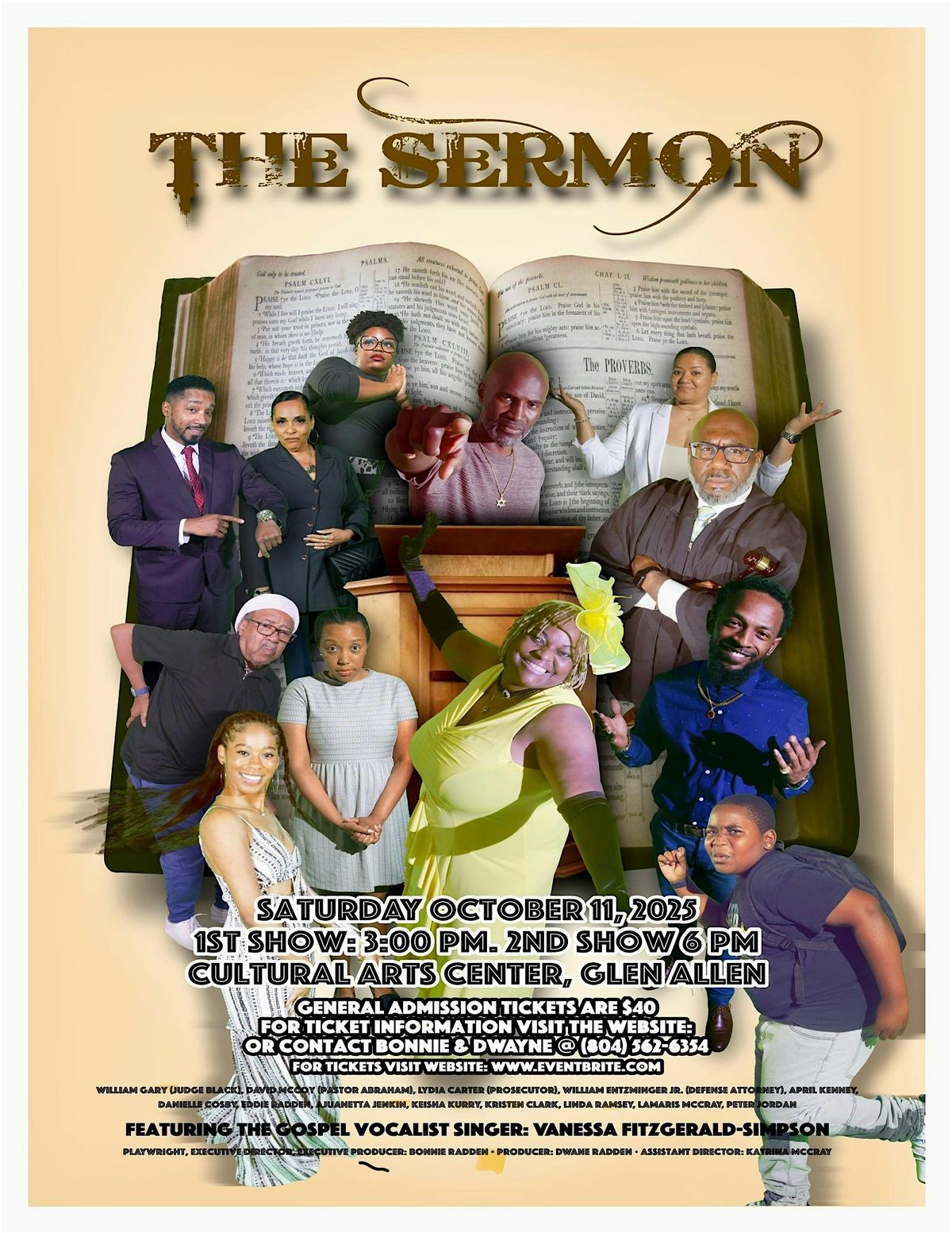 THE SERMON, 11 October | Event in Glen Allen | AllEvents